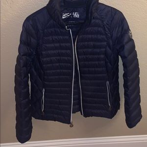 Michael Kors navy puffer jacket (like new)